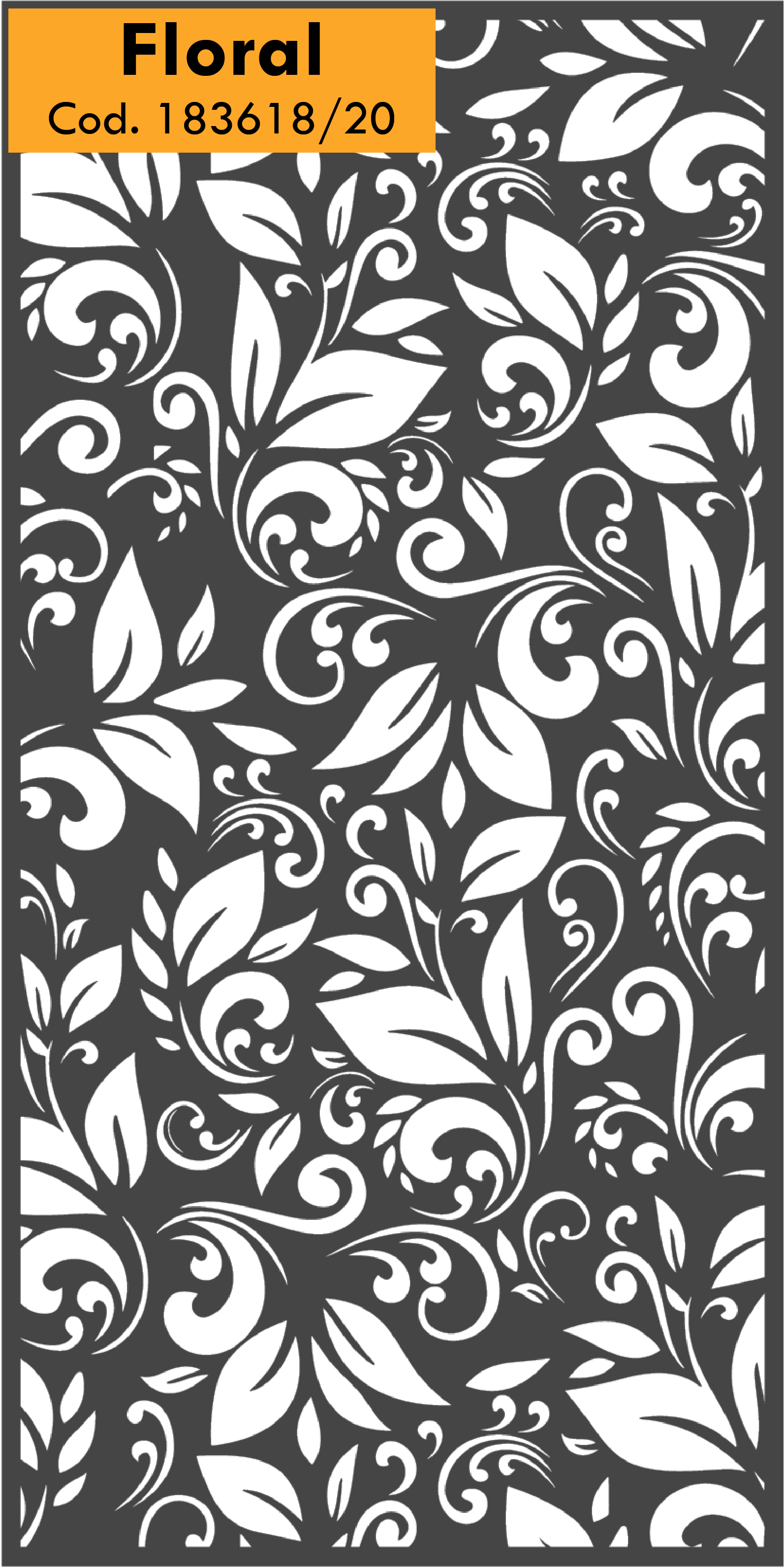 Chapa Decorativa Floral