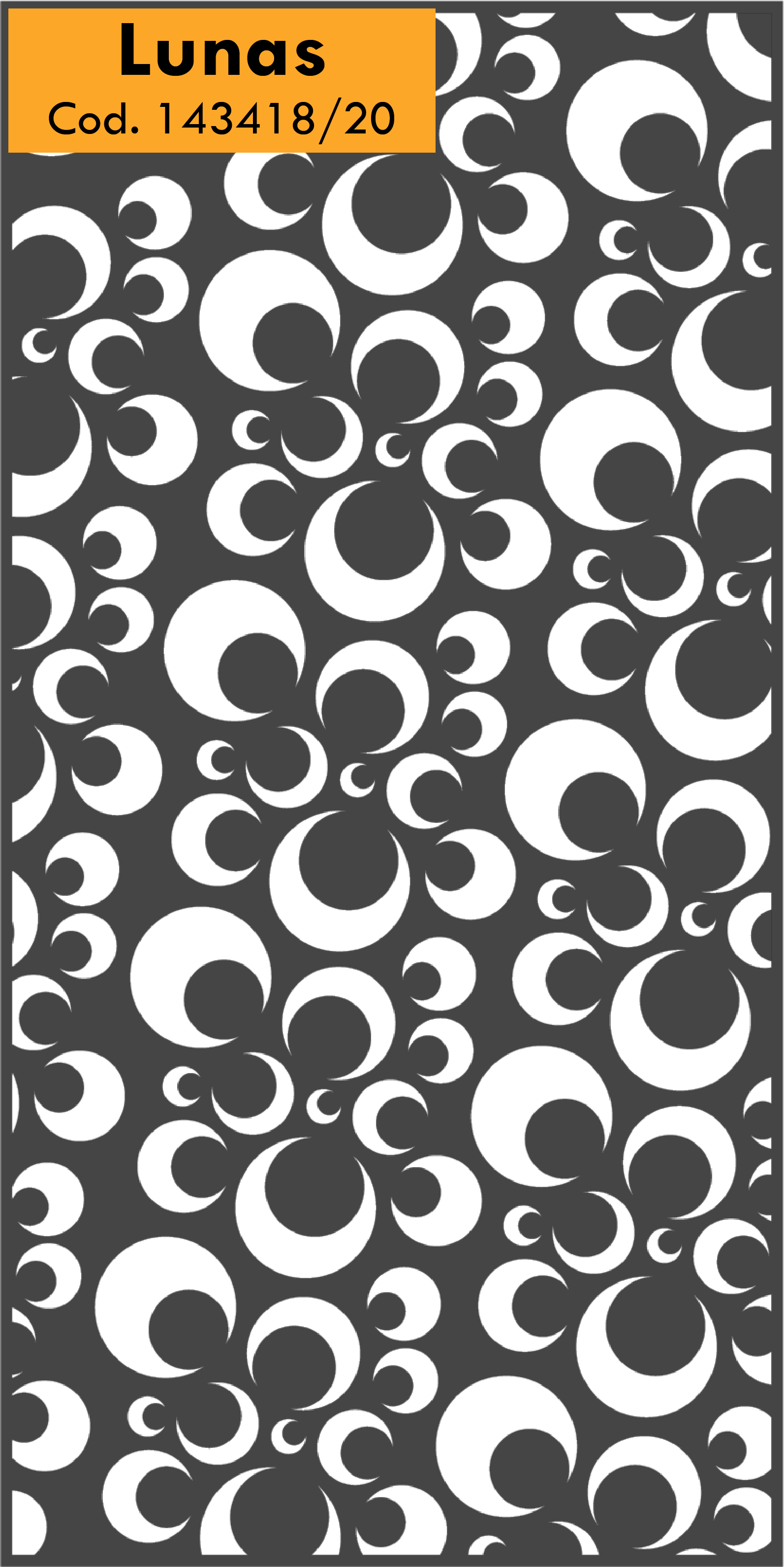 Chapa Decorativa Lunas